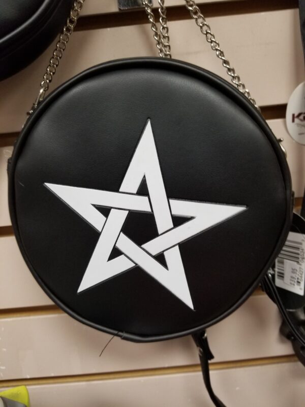 Pentagram Alchemy Gothic Leather Handbag