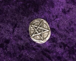 Pentacle Pewter Charm